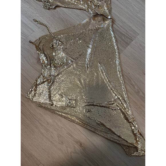 Bronx and Banco Xenia One Shoulder Dress in Gold XS - Picture 5 of 11